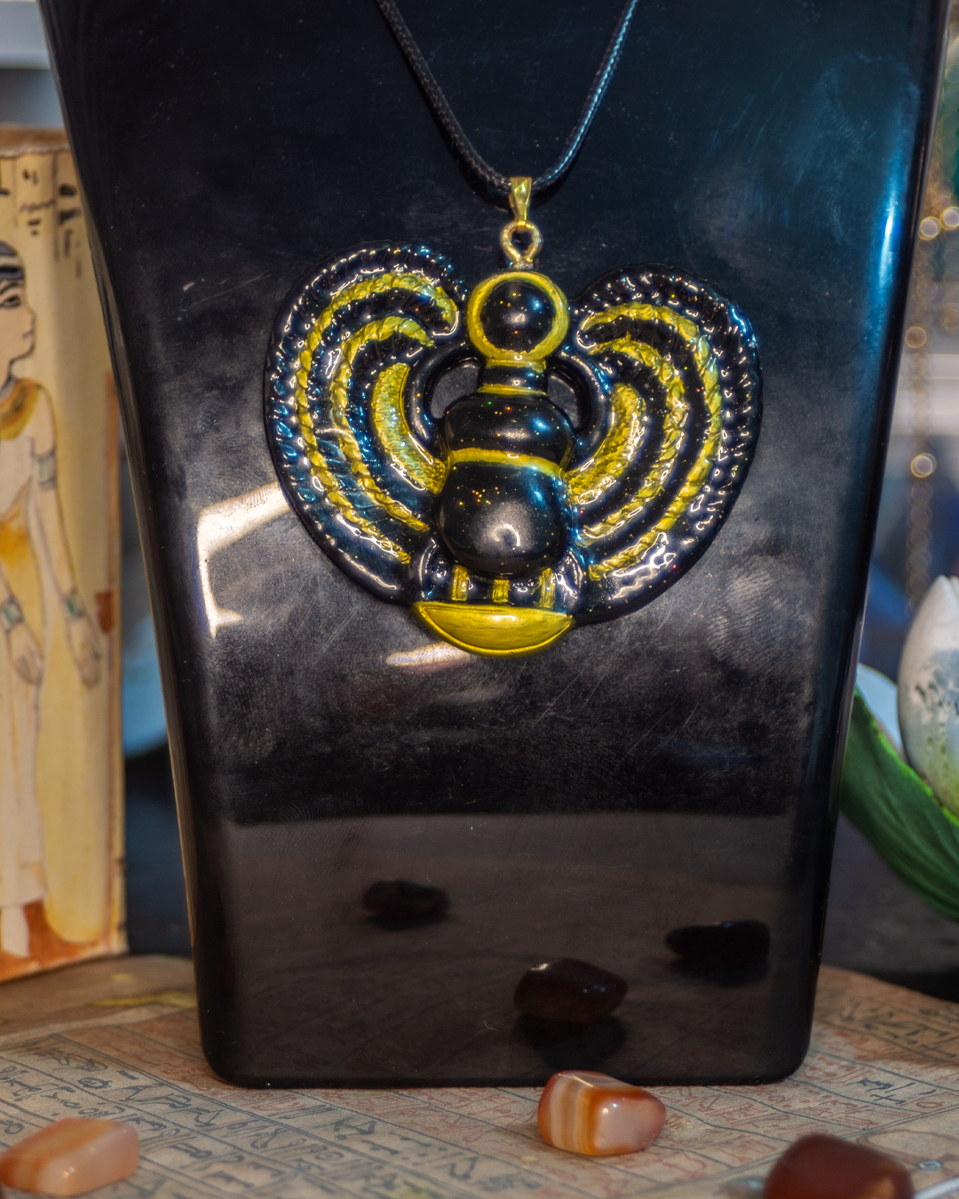 Winged Scarab Amulet - Ra's Shadow