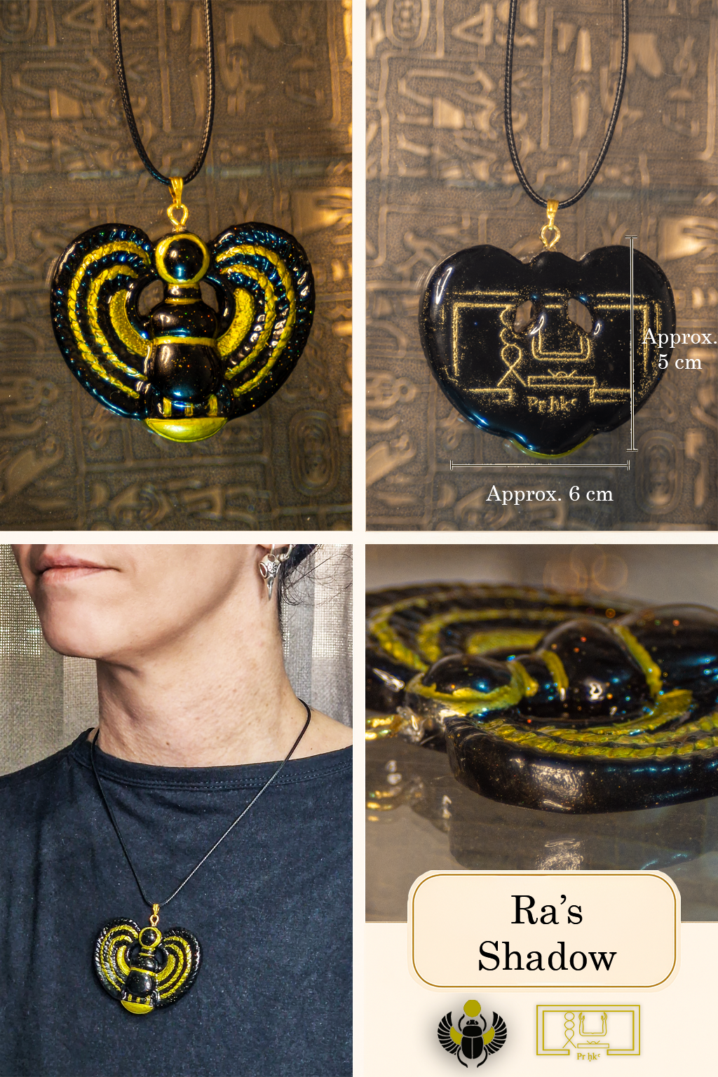 Winged Scarab Amulet - Ra's Shadow