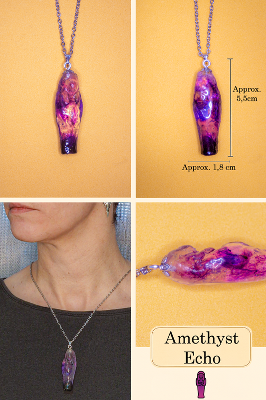 “Eco Amethyst” Ushebti Necklace