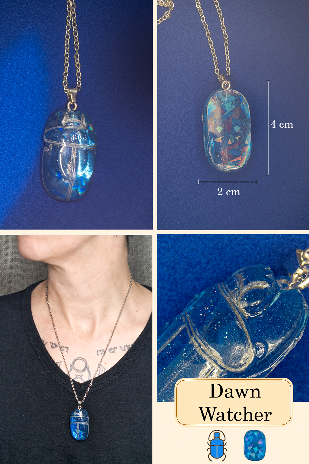 Scarab Amulet - Dawn Watcher