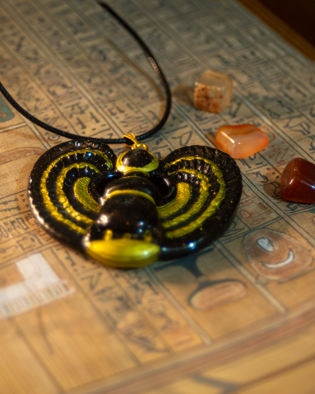 Winged Scarab Amulet - Ra's Shadow