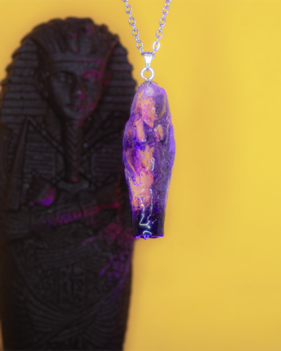 “Eco Amethyst” Ushebti Necklace
