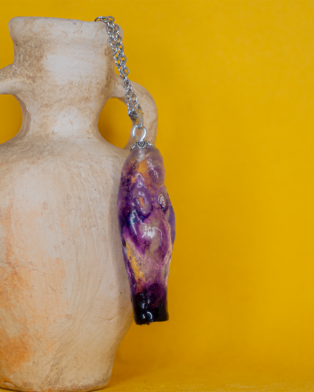 “Eco Amethyst” Ushebti Necklace