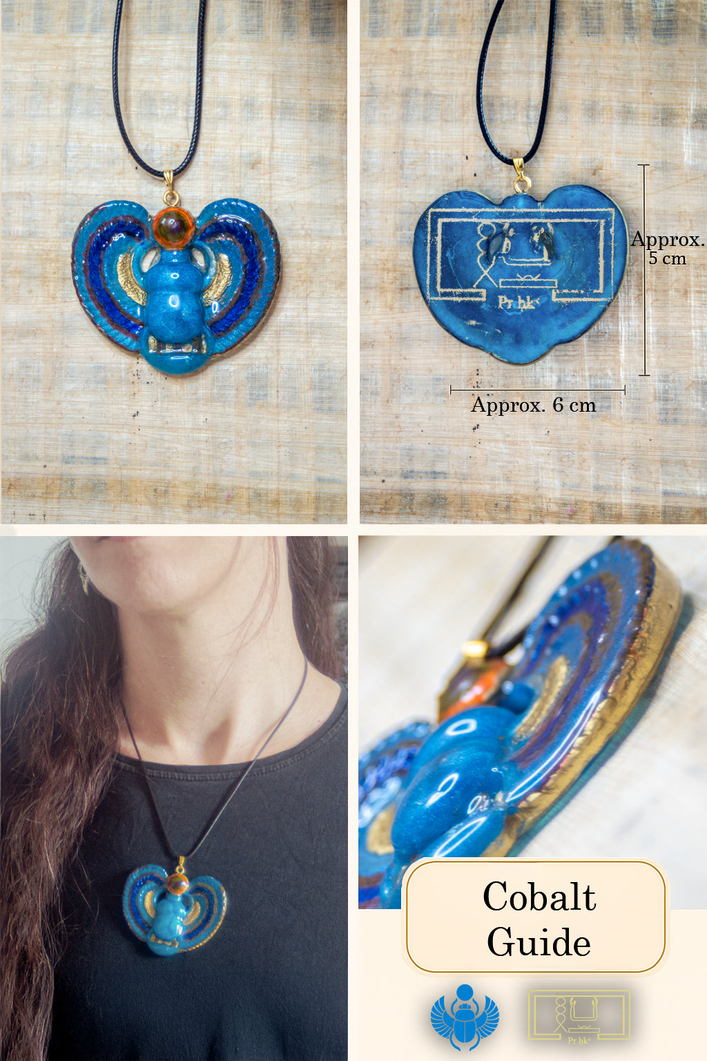 Winged Scarab Amulet - Cobalt Guide