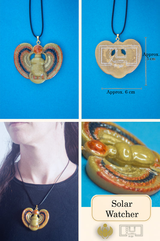 Winged Scarab Amulet - Solar Watcher