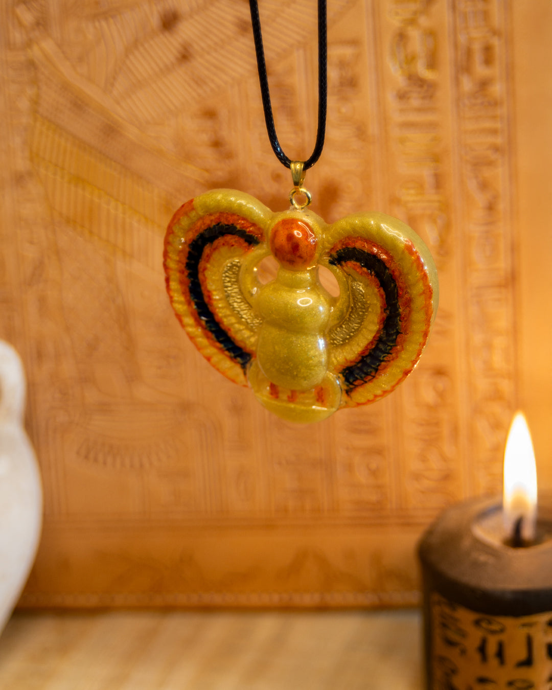 Winged Scarab Amulet - Solar Watcher